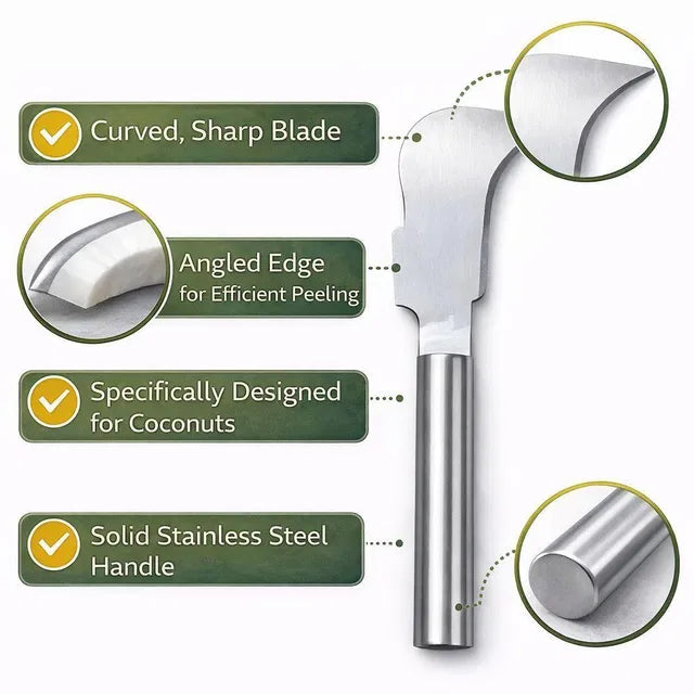 Stainless Steel Coconut Splitter Knife